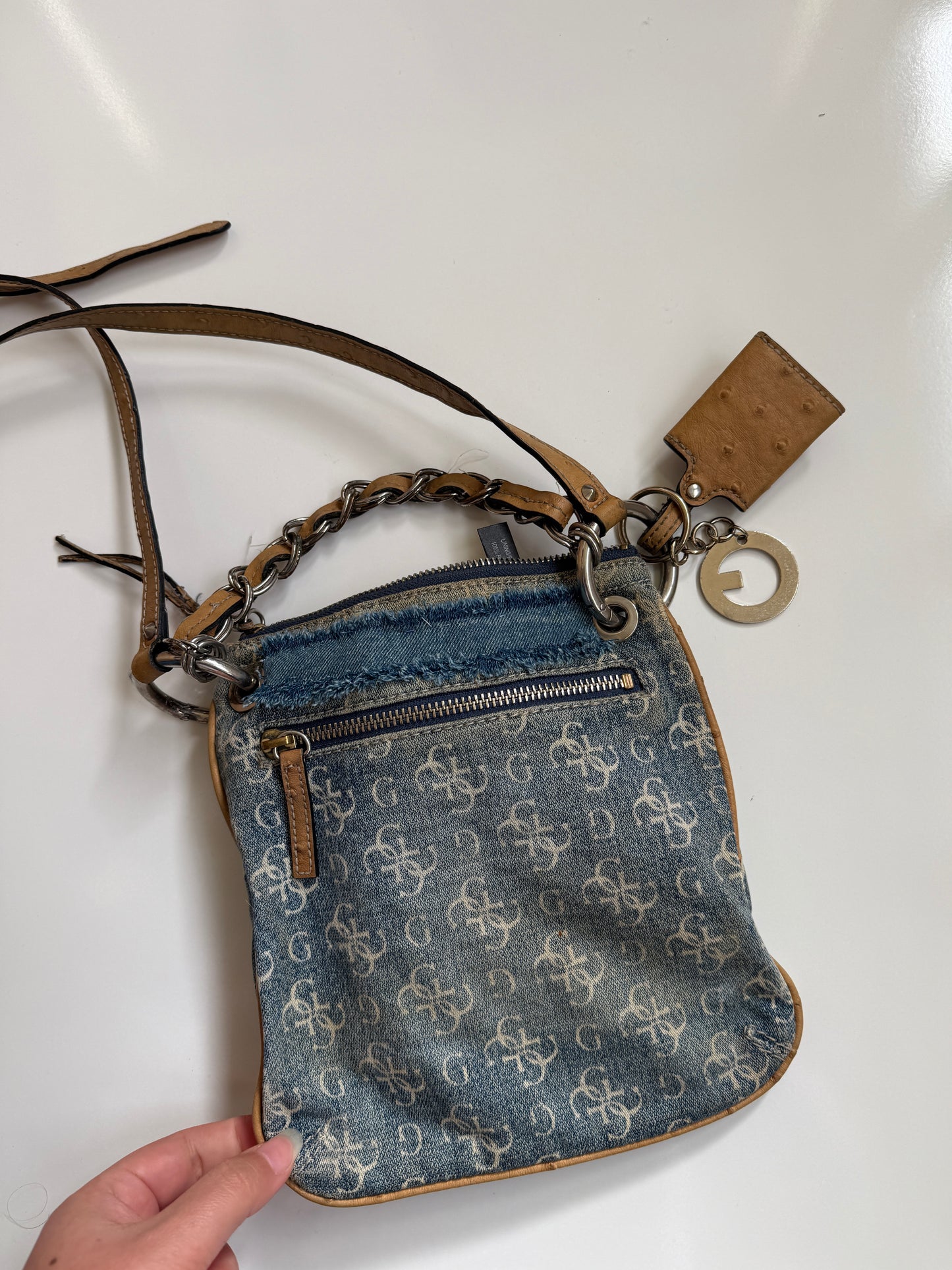 00's Guess denim crossbody