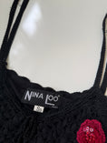 Load image into Gallery viewer, 00's Crochet beaded rose cami • Size XS/S
