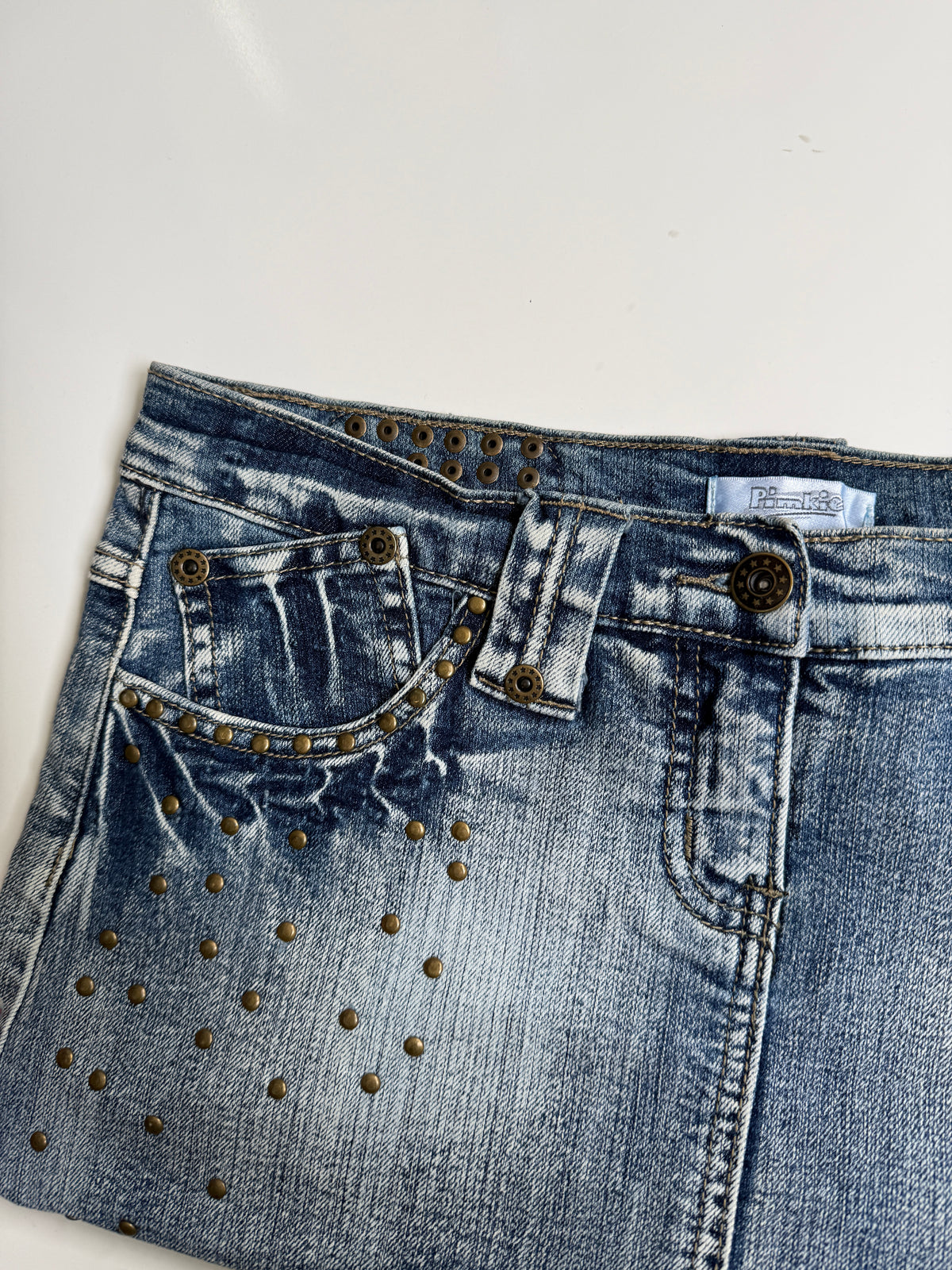 00's Pimkie denim studded micro mini • Size 10