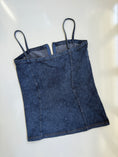 Load image into Gallery viewer, 00's Mango denim look zipper cami • Size S-M
