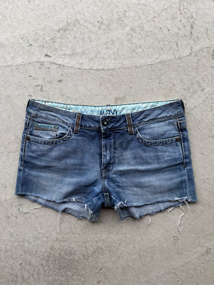 00's Raw hem Mavi denim shorts • Size 10