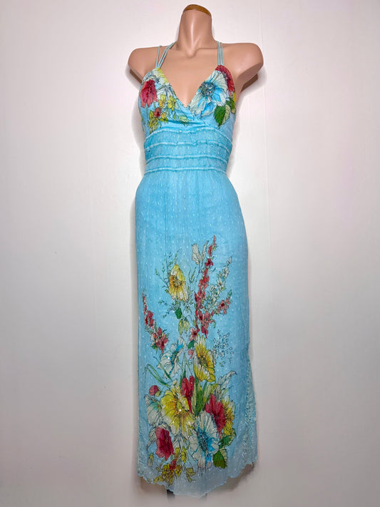 00's Rene Derhy beaded sequin maxi • Size M