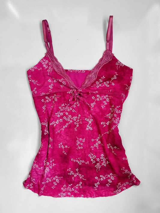 Italian 00's mesh lined pattern cami • Size S