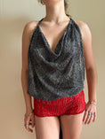Load image into Gallery viewer, 00's Silk embellished backless halter
