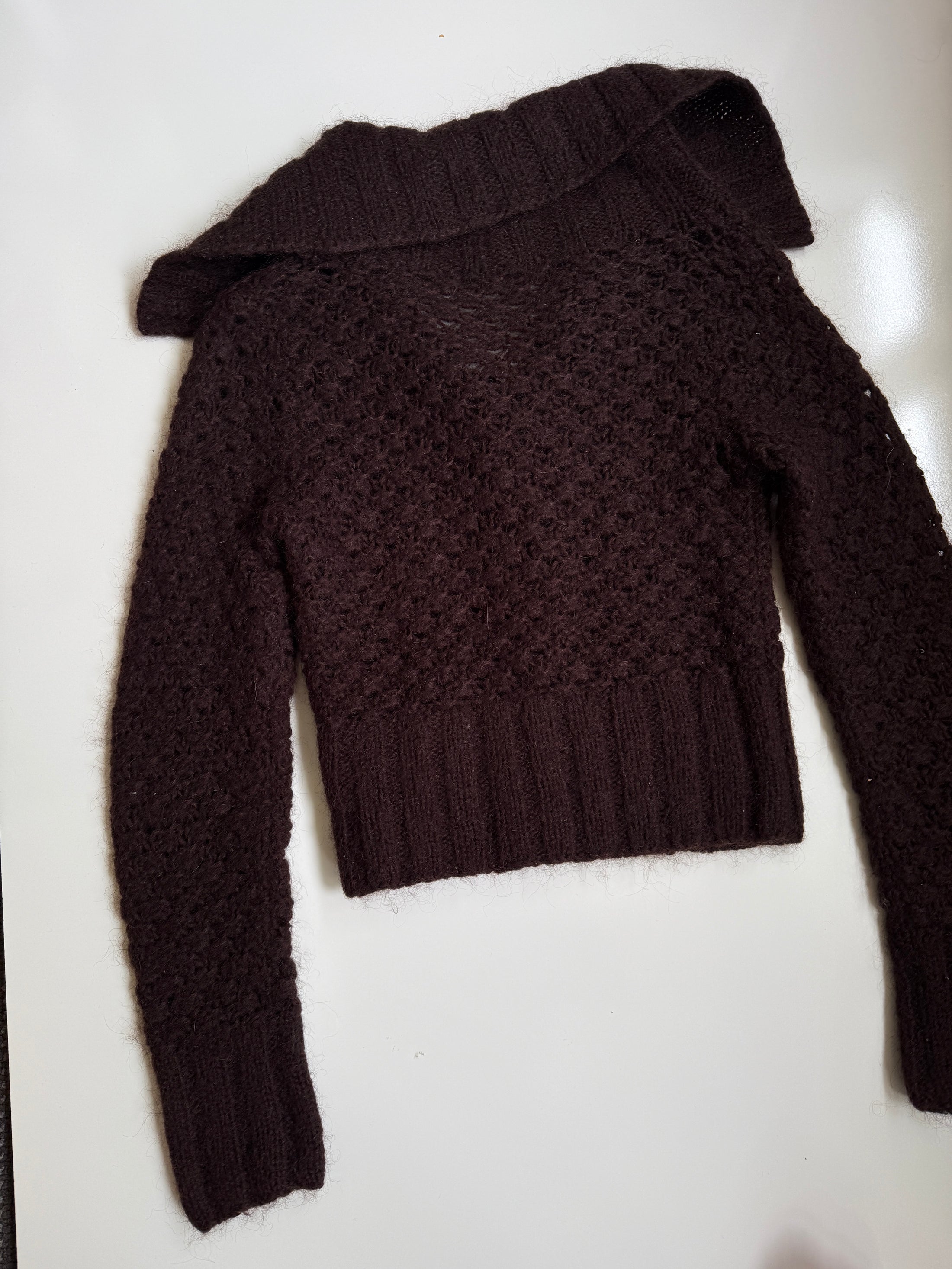 00's Diesel mohair blend knit zip up • Size S