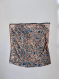 Load image into Gallery viewer, 00's Morgan pattern tube top w lace trim• Size S
