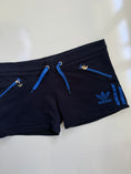 Load image into Gallery viewer, 00's Adidas cotton micro shorts w zippers • Size S
