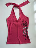 Load image into Gallery viewer, 00's Benetton cotton print 2-Way halter • Size L
