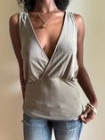 Load image into Gallery viewer, Deadstock 00's Diesel khaki backless tie top • Size M
