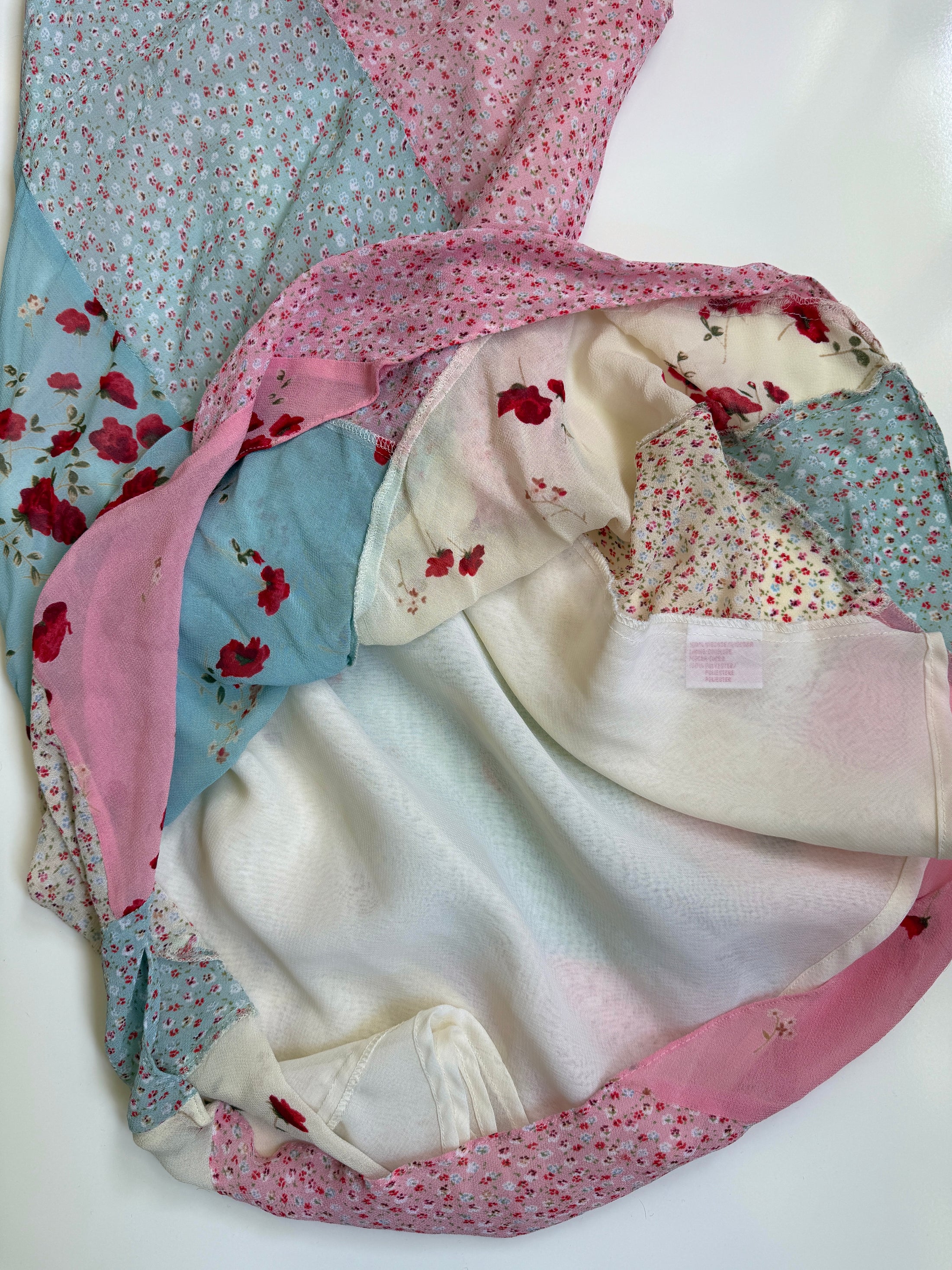 00's Rene Derhy patchwork midi • Size M