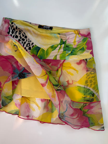 00's Morgan sheer pattern mini • Size 8/10