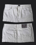 Load image into Gallery viewer, 00's Dolce & Gabbana white denim micro mini • Size 10

