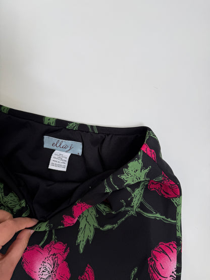 00's Floral sheer midi • Size S