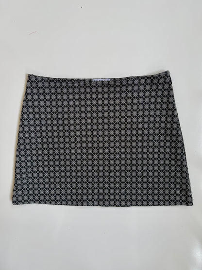AU 90's/00's Supre glitter argyle print mini • Size XS/S