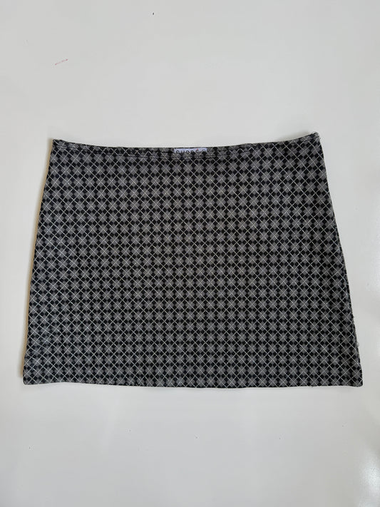 AU 90's/00's Supre glitter argyle print mini • Size XS/S