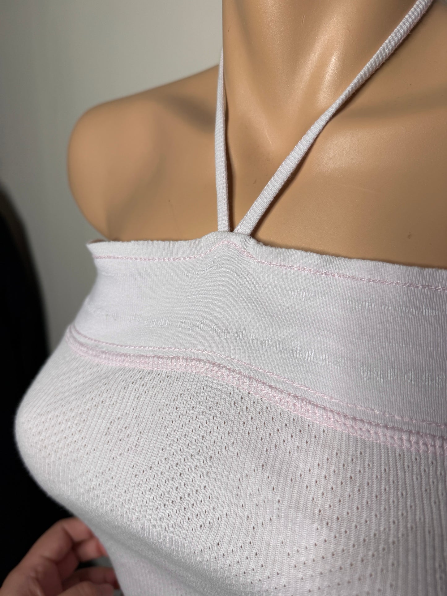 00's Baby pink cotton halter • Size M/L