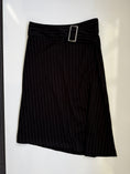 Load image into Gallery viewer, 00's Pinstripe low-rise buckle maxi • Size 10
