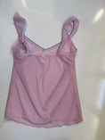 Load image into Gallery viewer, Deadstock 00's mesh cami w diamante heart • Size M
