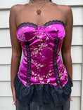 Load image into Gallery viewer, 00's Satin oriental corset top • Size L (A cup)
