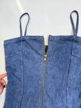 Load image into Gallery viewer, 00's Mango denim look zipper cami • Size S-M
