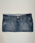 Load image into Gallery viewer, 00's Zara denim micro mini • Size 12
