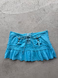 Load image into Gallery viewer, 00's Zara lace up pleat mini • Size 10
