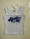 Load image into Gallery viewer, 00's Jennyfer glittery baby tee w halter ring detail • Size S
