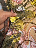 Load image into Gallery viewer, 00's Ana Banana print beaded mesh cotton long sleeve • Size L
