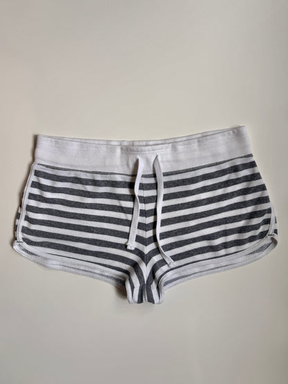00's Cotton striped mini shorts • Size L
