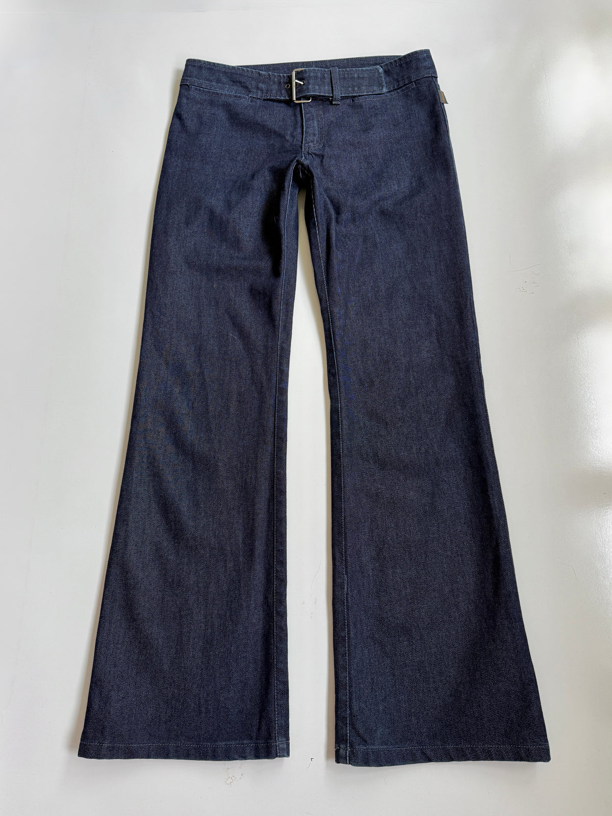 NZ 00s Workshop buckle flared jeans • Size 10
