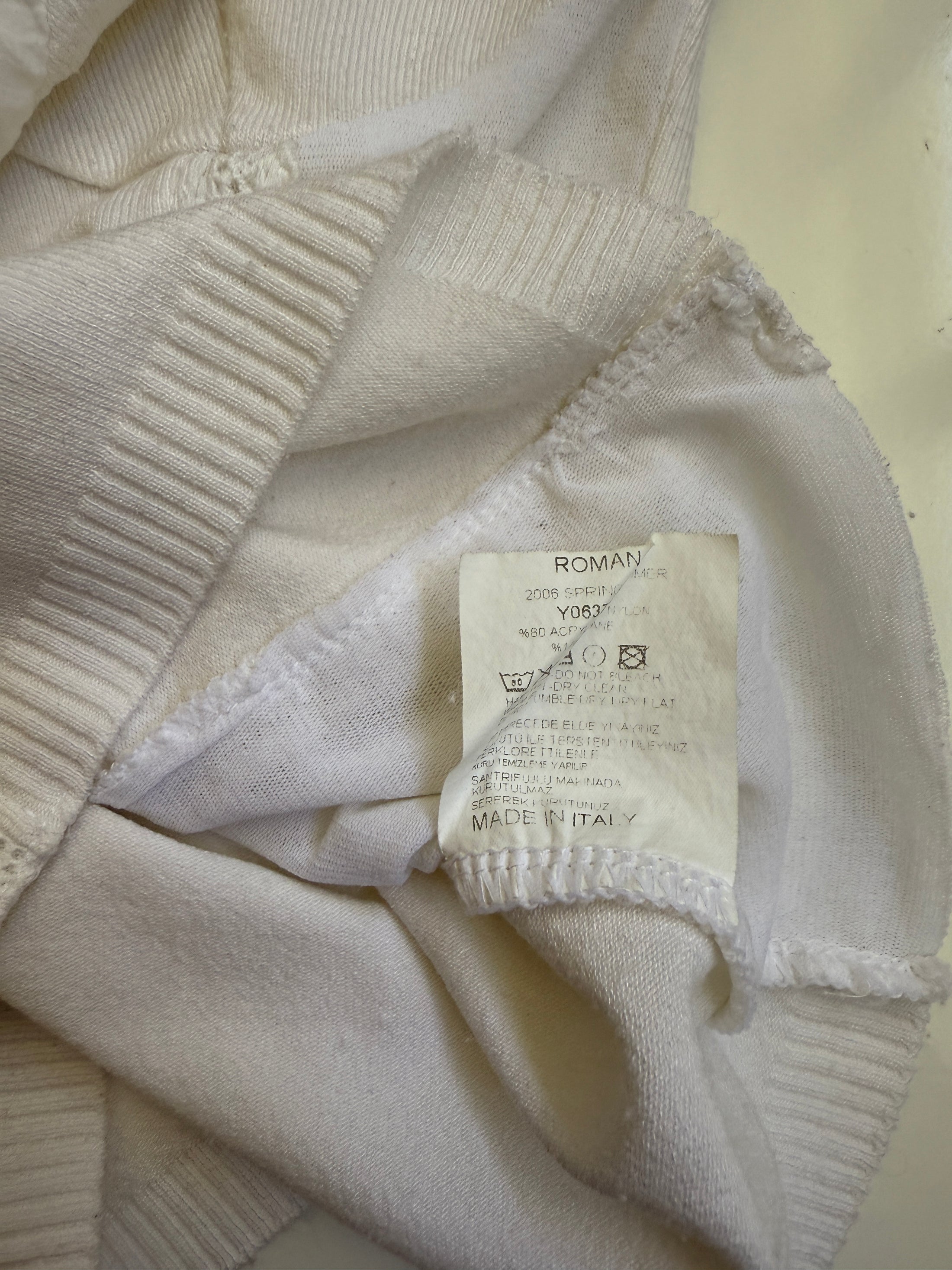 Italian 00's coquette mesh/knit cami • Size S