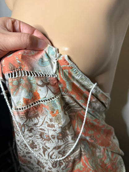 00's pattern cami w tie detail • Size 10