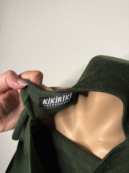 00's Khaki backless wool blend tank • Size S