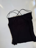 Load image into Gallery viewer, 00's Xanaka mesh sequin cross back cami • Size M
