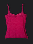 Load image into Gallery viewer, 00's Intimissimi hot pink lace cami • Size L
