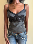 Load image into Gallery viewer, 00's Plaid sequin cami • Size M
