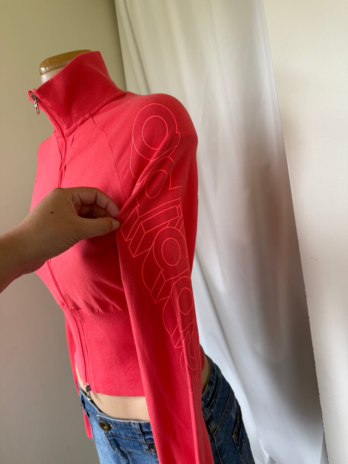 00s Adidas coral zip up • Size S