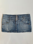 Load image into Gallery viewer, 00's Zara denim micro mini w built in shorts • Size 6-8
