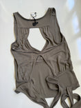 Load image into Gallery viewer, Deadstock 00's Diesel khaki backless tie top • Size M
