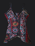 Load image into Gallery viewer, 00's Kiabi mesh asymmetric cami w coin detail
