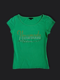 Load image into Gallery viewer, 00's Vero Moda diamante baby tee • Size S
