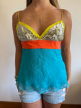 Load image into Gallery viewer, Deadstock 00's BCBG silk cami w sequins • Size S
