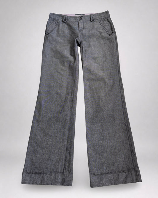 00's Esprit low-rise flared trousers • Size 8