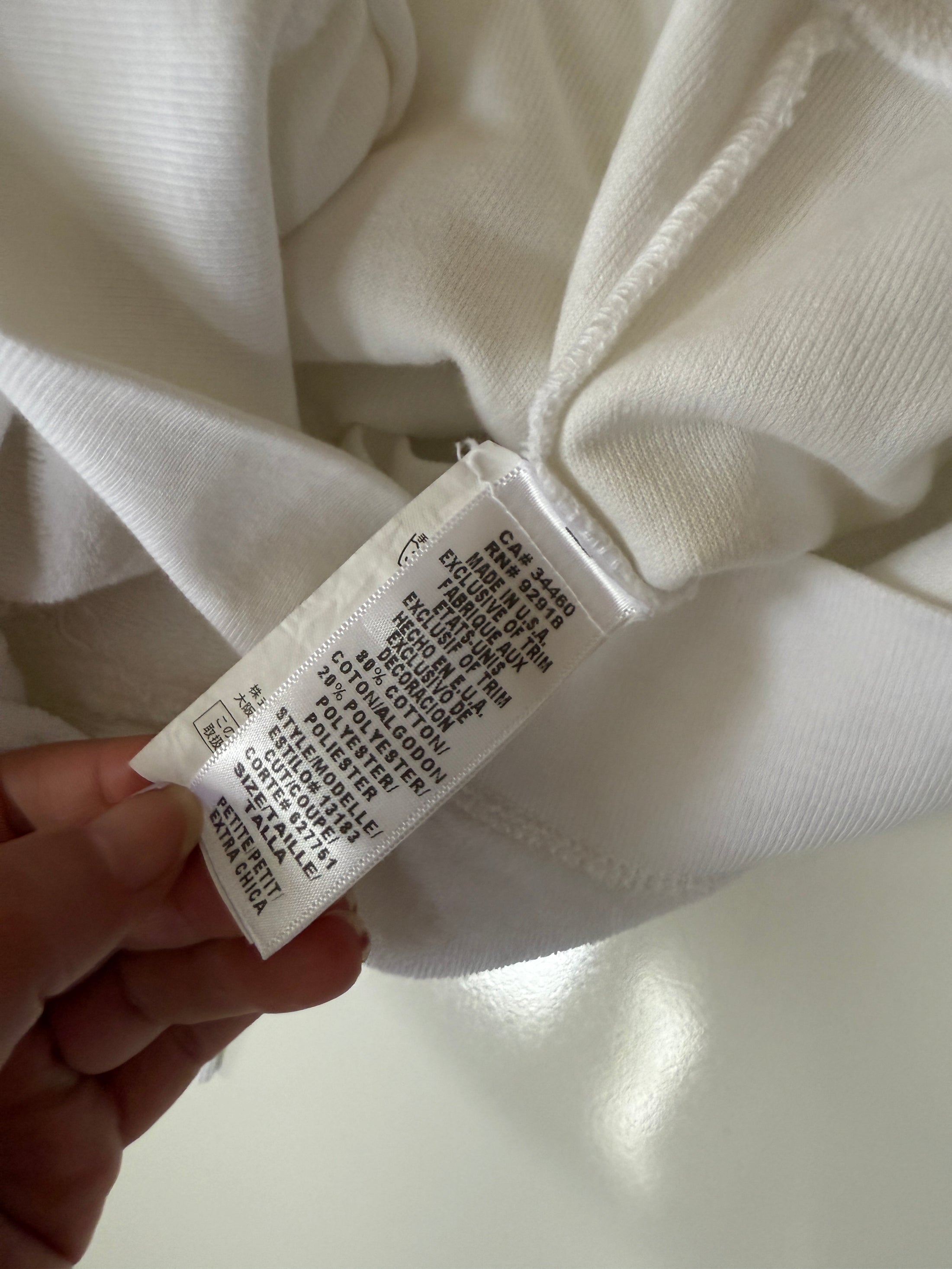 00's Juicy Couture terrycloth white tracksuit w crochet detail • Size XS-S