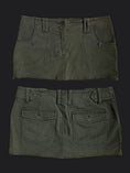 Load image into Gallery viewer, 00's Next khaki denim micro mini • Size 8
