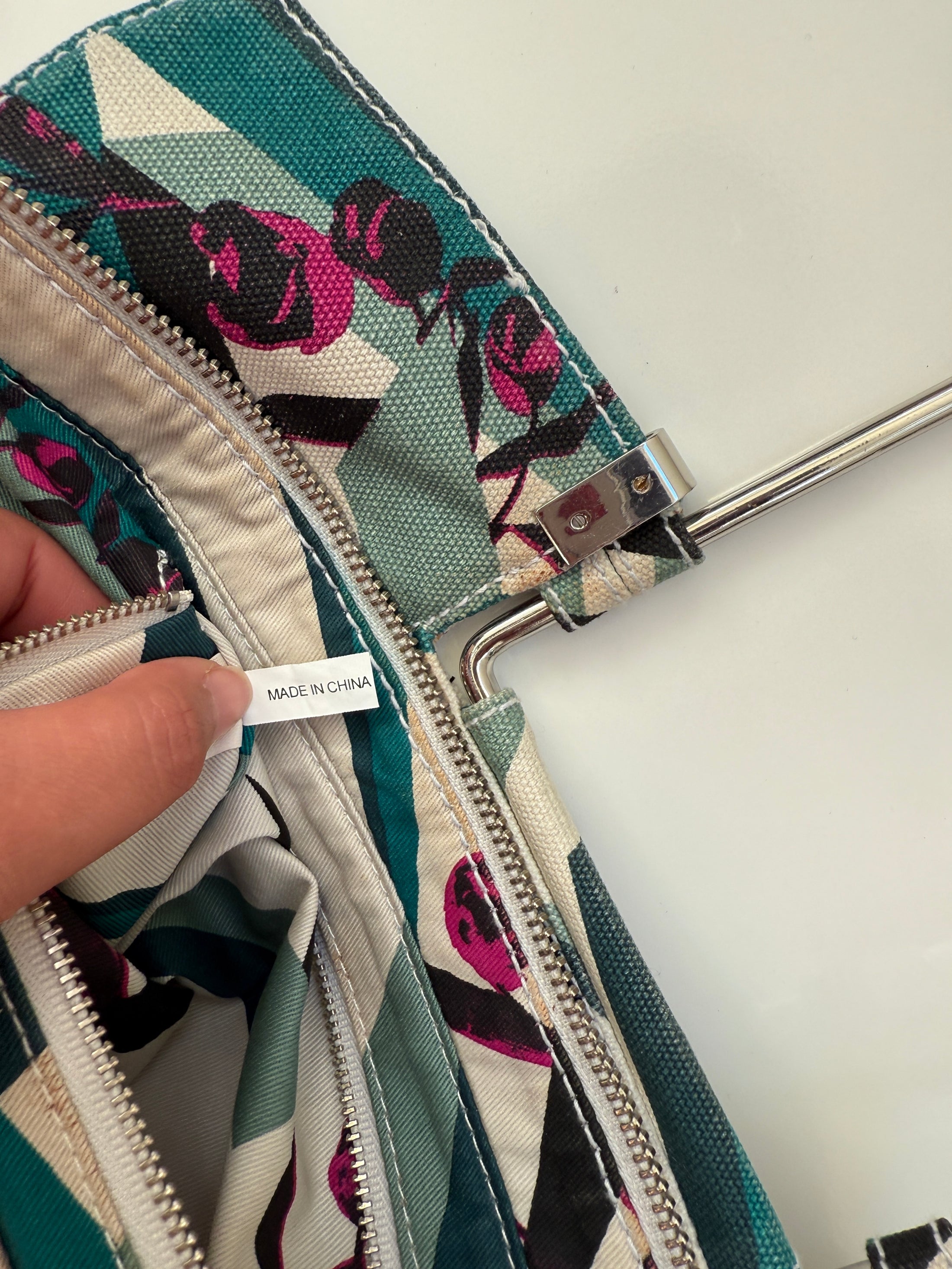 00's Diesel canvas pattern bag