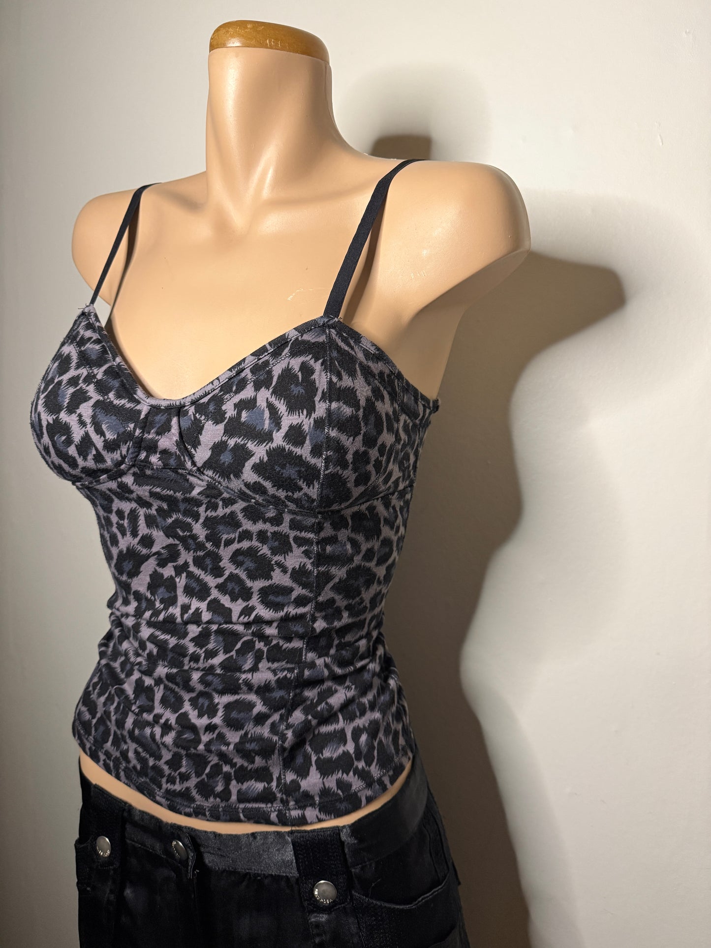 00's Leopard print bustier • Size S/M