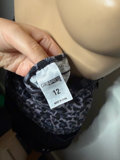 00's Leopard print bustier • Size S/M