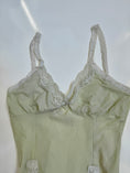 Load image into Gallery viewer, 00's Pale green mesh/lace cami • Size S
