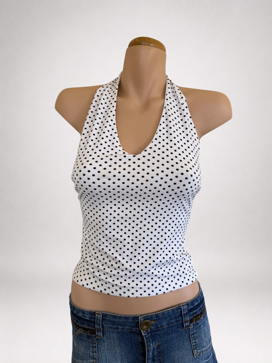 00’s Polka dot halter • Size S